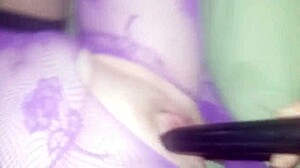 Sexy wife in lingerie teases and seduces hard.