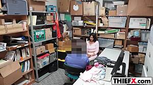 Teen 18+ spreads her legs for burglar in garage, getting punished with blowjob and hardcore fucking.