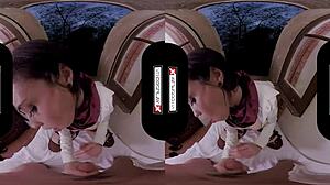 vrcosplayx with lilyan red as mikasa in epic vr adventure