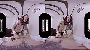 vrcosplayx with lilyan red as mikasa in epic vr adventure