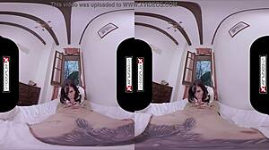 vrcosplayx with lilyan red as mikasa in epic vr adventure