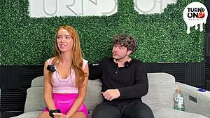 Zoey Luna drives in Tesla autopilot mode