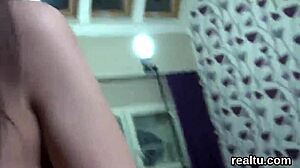 Czech cutie teased in supermarket for POV pounding