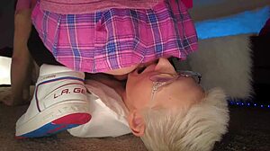 Cummy Yummy Rimjob with Blonde European Couple in Homemade Action  