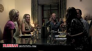 anal pleasure with satin bloom in voyeur cowgirl riding