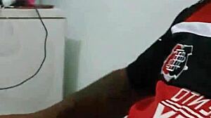 Young Guy Goes To Play Game And Ends Up Taking Big Black Cock