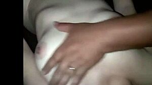 my breasts get hard as he massages my body until i cum