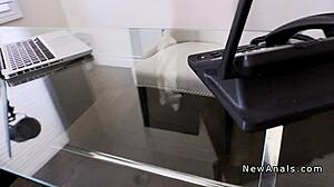 the doctor took his future employee to the hospital and anal fucked her with his big cock