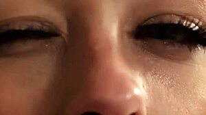 Slutty Doll Sucks Hard for a Massive Facial Cumshot