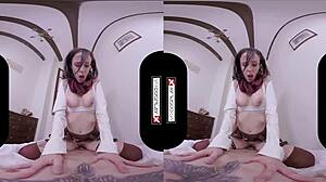 vrcosplayx with lilyan red as mikasa in epic vr adventure