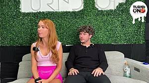 Zoey Luna drives in Tesla autopilot mode