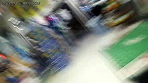 ebony shorty buys booze in baltimore store