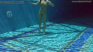 In the water russian woman nicole finds her rhythm