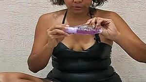 Wife Unboxes New Fuck Machine For Intense Masturbation
