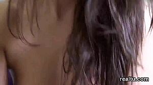 Czech cutie teased in supermarket for POV pounding