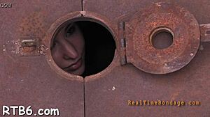 Bound Couple Competes In Sadomasochism With Serf Collar And Hardcore Fucking!