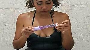 Wife Unboxes New Fuck Machine For Intense Masturbation