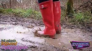 British college girl in stockings and panties fetish 😍 part 2