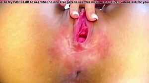 Latina Sprays Milk While Masturbating Hard