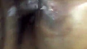 The pussy got all creamy and sloppy from that wet doggystyle fucking, bent over with cock pounding.