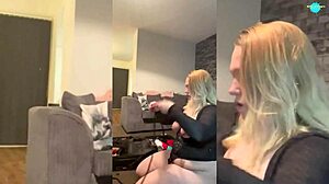 Naughty teen plays with her toys.