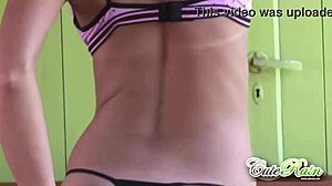 i love her naked rain show with perfect tits and pussy