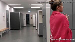 Gina Gerson Blows Jason Steel Outdoors!