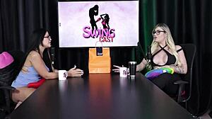 Gabi Tamiris In Sheer Red Lingerie