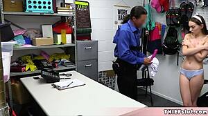 Cute Shoplifter Sera Ryder Busted with Dildo, Shows Cop How to Use It