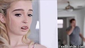 Sarışın genç voyeur MILF sertçe amı dövülüyor