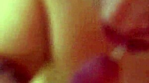 Enjoying sucking on that fat dick with big boobs bouncing 😋