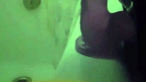 in the scream ghostface scene, the guy performs deepthroat blowjob while screaming in pleasure.