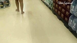 Latina Wife Exhibits In Public Supermarket