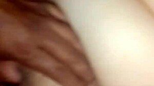 Teen with big tits and ass gives blowjob