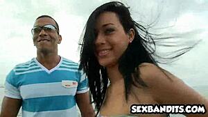 Beautiful Blue Eyed Latina Teen Fucks Us On Vacation