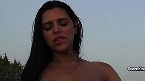 Busty Russian Pornstar Kira Queen in Hot Action with Sexy Brunette