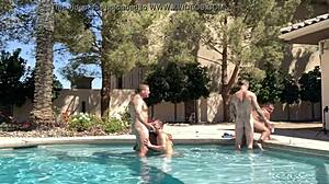 Colby Jansen and his buddies have a rough outdoor orgy sucking dicks