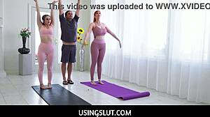 Step Mom and Teen Freeuse Yoga with Penelope Kay and Lauren Phillips