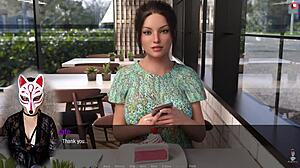 Kate rides cock in cartoon game!