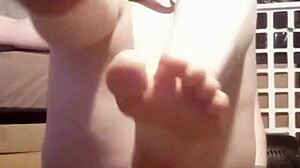 White lingerie and feet