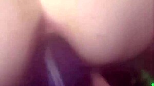 the brat is prepping her ass for some dirty anal fun