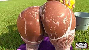 Evasive Angles: Big Slippery Brazilian Asses Scene 1 With Dyana.