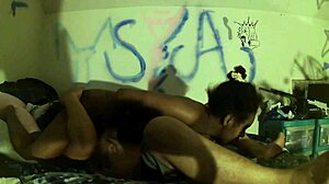 she's sucking that big asian cock deep