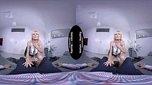 maturereality - blonde mature with tight body deepthroats and rides in pov