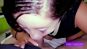 Samantha Swallows Every Drop Of Cum From Intense Blowjob Session