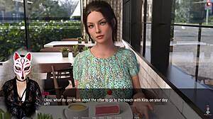 Kate rides cock in cartoon game!