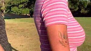 Dirty blonde teen 18+ picked up and fucked outdoors