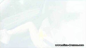 A daring amateur engages in flashing and masturbation while driving on the highway.