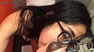 horny stud rome major bangs skinny babe eva yi in bathroom with face fucking