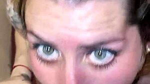 Blonde DEEPTHROATS Cock and SQUIRTS in Amateur Anal Fuck